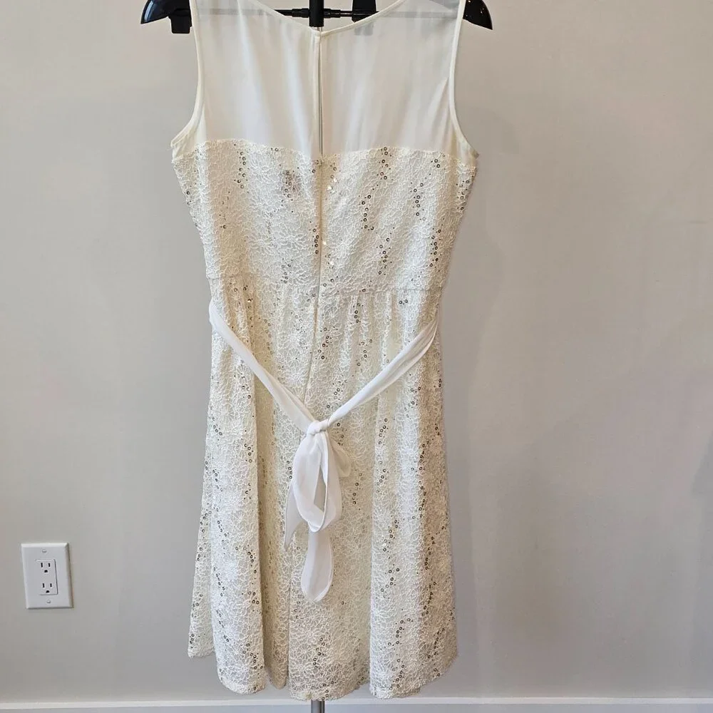 J. Taylor Sequin Lace Dress, Size: 14